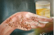 Voir le détail de cette oeuvre: main au henné